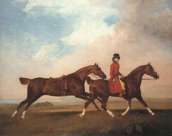 George Stubbs : William Anderson with Two Saddle-horses